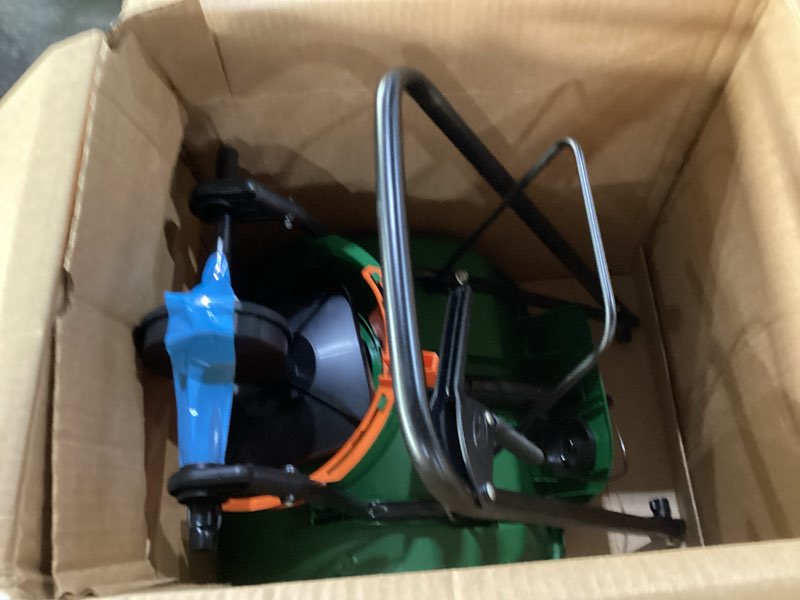 Condition photo showing New/Like New for scotts turf builder edgeguard mini broadcast spreader - spreads grass seed, fertilizer and salt - holds up to 5,000 sq. ft. of scotts grass seed or fertilizer products