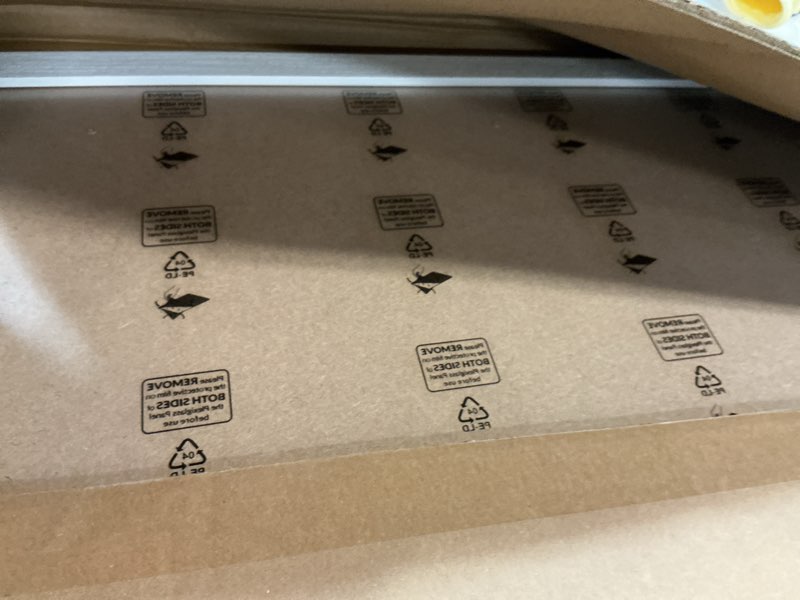 Condition photo showing New/Like New for 18x24 Frame Rustic White, Distressed 24x18 Picture Frame, Art Pic Hanging Poster Frame, 18 by 24 Gallery Family Concert Portrait Wall Photo Frame Anniversary/Birthday/Wedding/Thank you/Christmas Gift White 18x24in