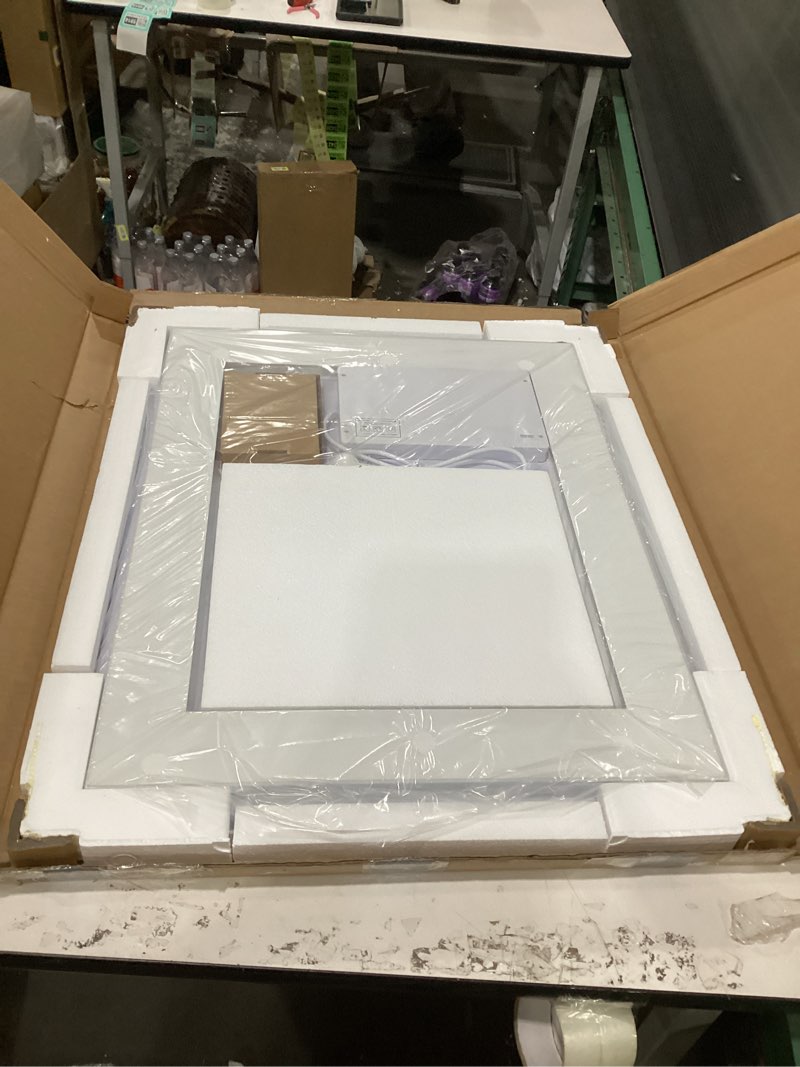 Condition photo showing New/Like New for 24"x32" LED Bathroom Mirror with Lights, Backlit + Front Lit with CRI>90, Lighted Mirror for Bathroom, Anti-Fog, Dimmable Brightness, 3 Colors, Memory Function, Shatterproof Tempered Glass Frontlit & Backlit 32"L x 24"W