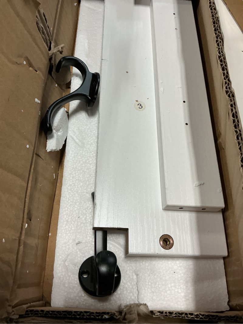 Condition photo showing Good Condition for tatub 29" coat rack wall mount with shelf, entryway wall hooks with shelf, coat hangers for bathroom, living room, bedroom, rustic white white 29 inch