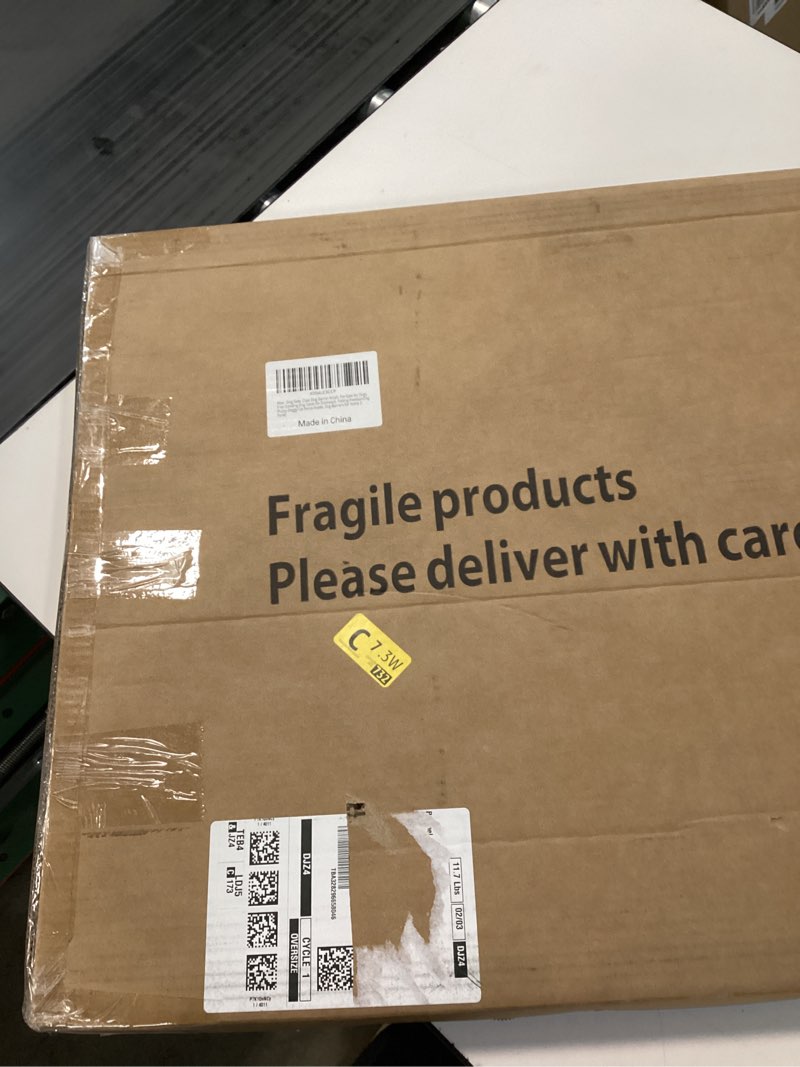 Condition photo showing New/Like New for Dog Gate, Clear Acrylic Pet Gate for Dogs, Free Standing Pet Gates for Doorways, Folding Freestanding Puppy Doggy Cat Fence Inside, Dog Barriers for Home 3 Panel 3-Panel