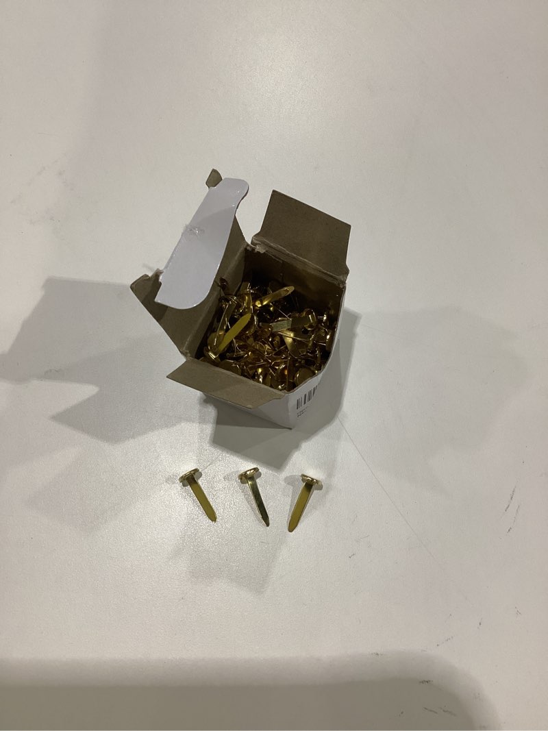Condition photo showing New/Like New for Clipco Paper Fasteners Medium 3/4-Inch Brass Plated (100-Pack) Medium - 3/4 Inch