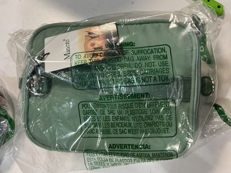 Condition photo showing Good Condition for mancro breastmilk cooler bag with ice pack, double layer breast milk cooler bag fits 6 bottles up to 9 ounces, breast pump bag with cooler for daycare & nursing, green sage green