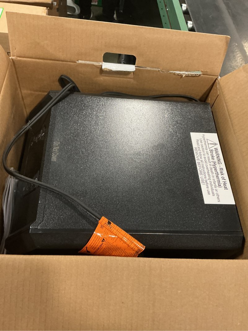 Condition photo showing As Is for Utilitech Infrared quartz Cabinet Heater 300sq.Ft. Remote