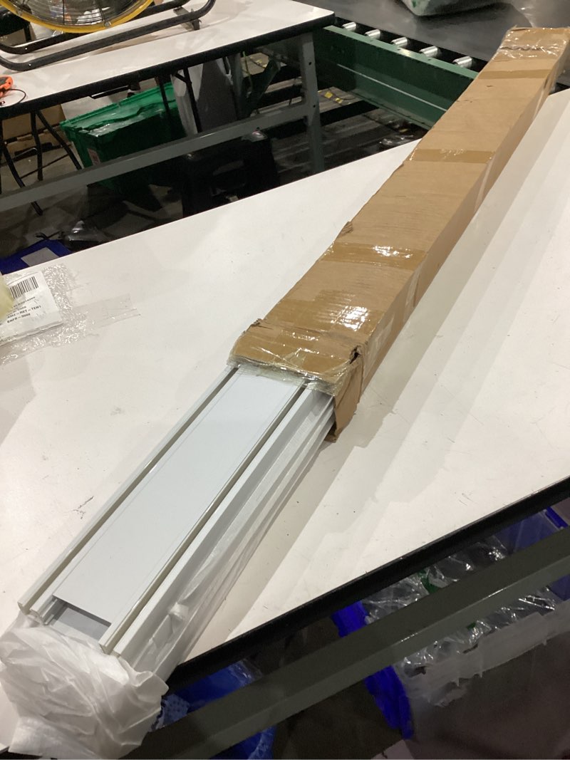 Condition photo showing Good Condition for double row curtain track ceiling mounted, silent heavy duty curtain track system, sliding rails for curtains, room divider for bedroom living room hospital (track ships in sections with connectors) 3.7m(12.1ft) white