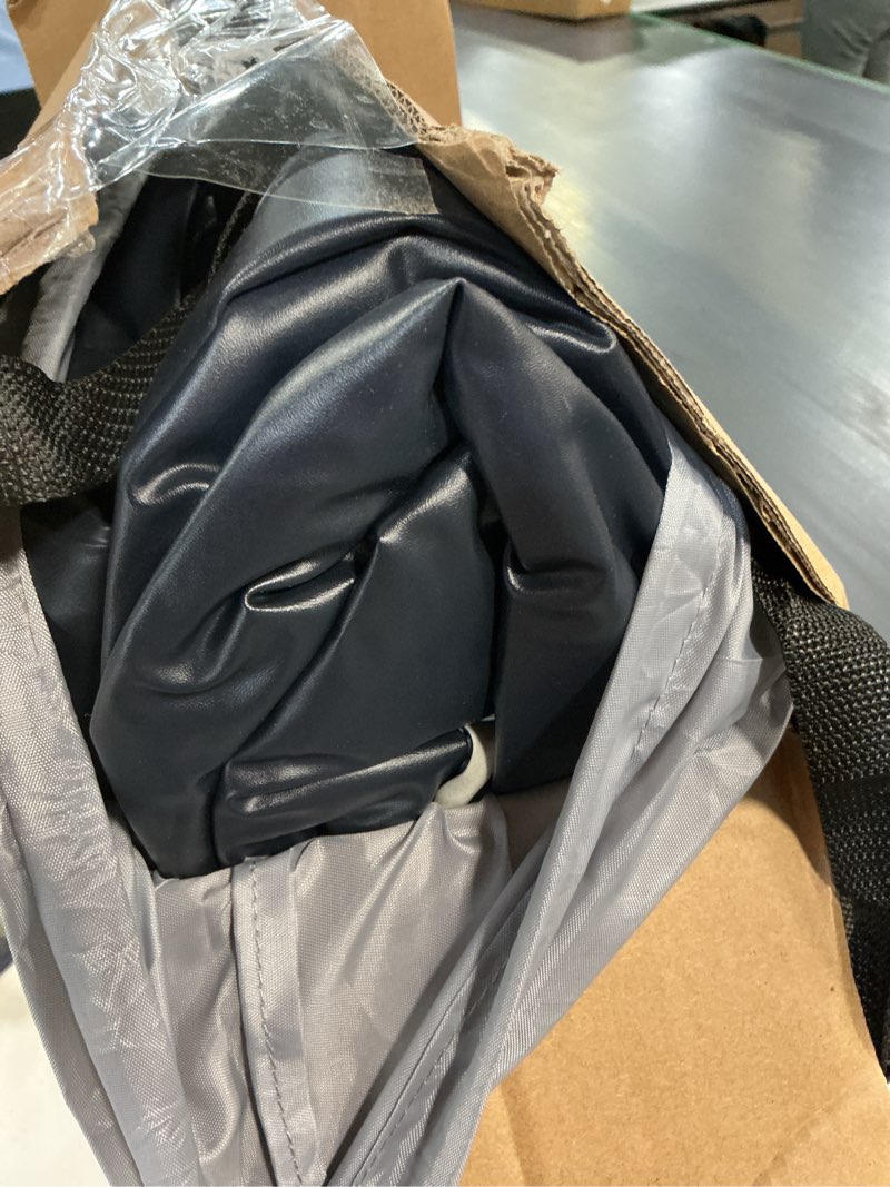 Condition photo showing As Is for air mattress full with built in pump,18''inflatable mattress of upgraded vertical beams,self inflatable/deflation blow up mattress in 3 mins,flocked top airbed with carry bag for home, camping