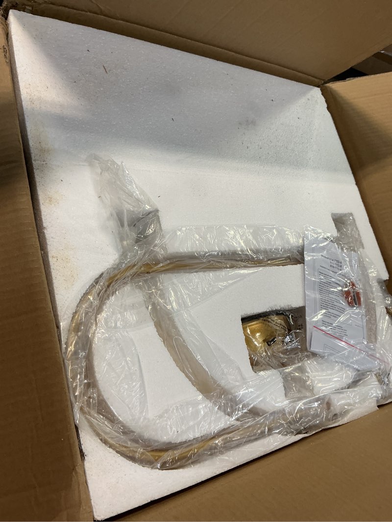 Condition photo showing As Is for Modern Gold Sputnik Chandelier 8-Light Mid Century Chandeliers with Milk Glass Globe Shades Luxury Large Pendant Light Fixture for Foyer Dining Room Living Room Staircase Gold Milk Glass 8-Light