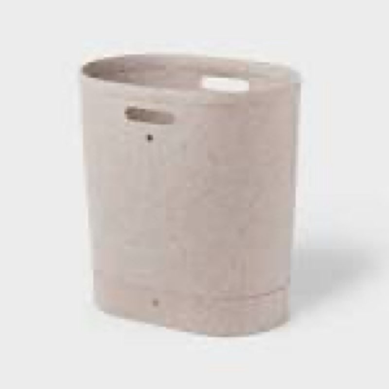 Felt Double Laundry Hamper Oatmeal - Brightroom™: Polyester, 6000 Volume, Adjustable, Open-Top, Kids' & Baby Clothes Sorter