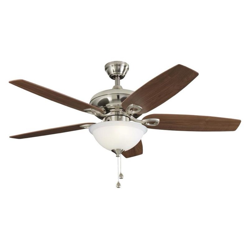 harbor breeze 40956 coastal creek 52-in brushed nickel ceiling fan 803769