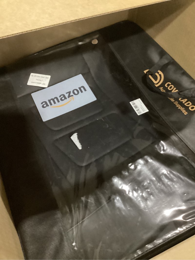 Condition photo showing Good Condition for coverado car seat covers full set, seat covers for cars, front seat covers and back seat cover waterproof leather automotive seat cover, universal car interior protectors cushion for most cars black black fullset