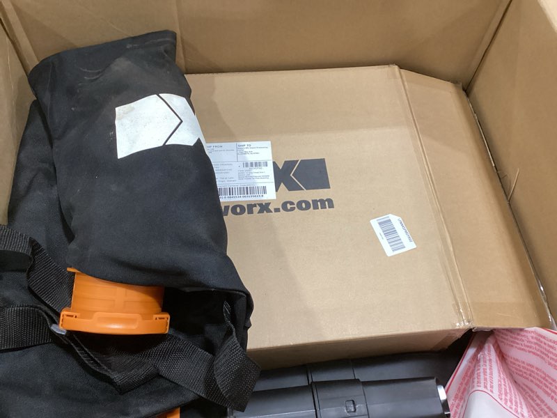 Condition photo showing Good Condition for WORX Trivac 3 in 1 Electric Leaf Blower for Lawn Care, Leaf Vacuum with 350 CFM & 210 MPH, Leaf Mulcher with Metal Impeller, WG509 350CFM Blower/Vac/Mulcher