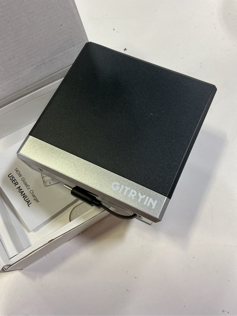 Condition photo showing Good Condition for gitryin 140w retractable laptop charger block for macbook multiple devices, 2-port compact usb c charger with 31.5in type c cable, fast gan charger for macbook,ipad,iphone 17/16 series,travel, black black 31.5 in
