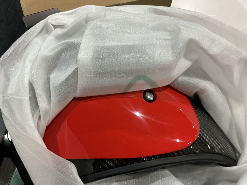Condition photo showing New/Like New for lem full face motorcycle helmets carbon, classic retro helmet dot for men harley models, cruiser, motorcycle helmet vintage, interchangeable visor, lightweight fiberglass shell (gloss red, size xl) x-large gloss red