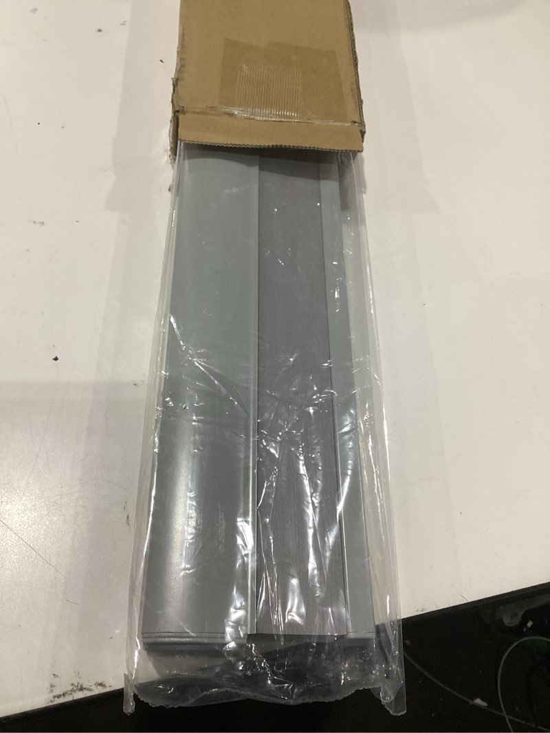 Condition photo showing Good Condition for tonature no drill cellular shades for indoor windows, thermal insulating & noise reducing honeycomb blinds, free stop cordless blackout shades, grey, 26" w x 64" h 26"w x 64"h grey(blackout)