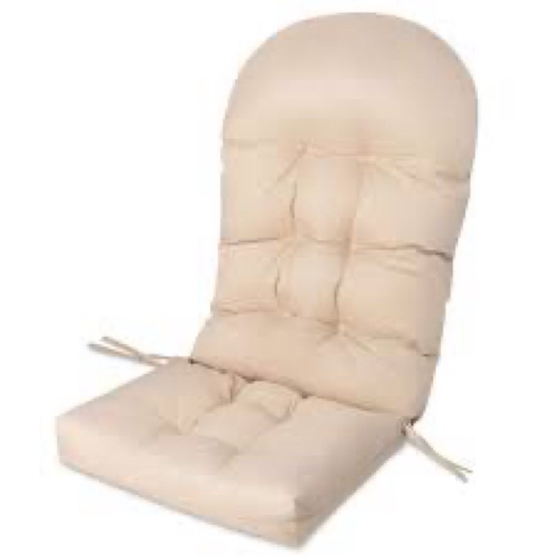 Adirondack Chair Cushion, High Back Patio Outdoor Seat Chair Cushion, beige