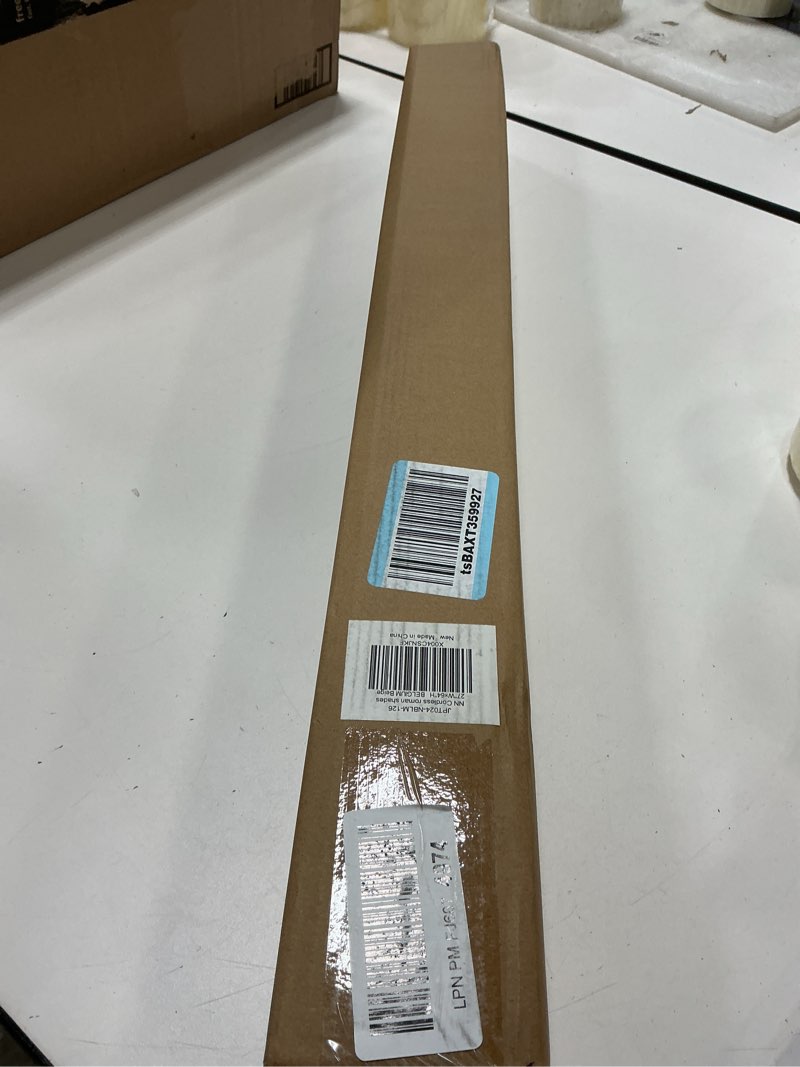 Condition photo showing New/Like New for LazBlinds No Tools No Drill Cordless Roman Shades for Windows, Blackout Thermal Insulated UV Blocking Window Blinds, Room Darkening Fabric Blinds for Indoor Windows, 27'' W x 64'' H, Beige Blackout - Beige 27" W x 64" H