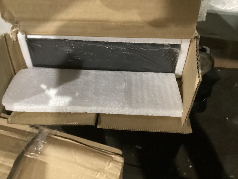 Condition photo showing New/Like New for 16 Inch Floating Shelves for Wall 2 Pack, 16" Wall Shelves for Books, Storage, Decor, Wall Mounted Floating Shelf with Invisible Brackets for Kitchen, Living Room, Black Black 16 inch, Set of 2