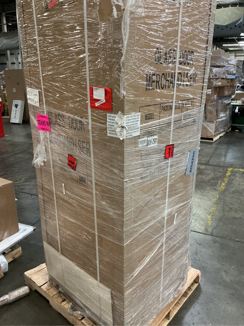 Condition photo showing New/Like New for (1 pc) Tylza Commercial Refrigerator with Glass Door Display Beverage Fridge, 21.2 Cu Ft Upright 