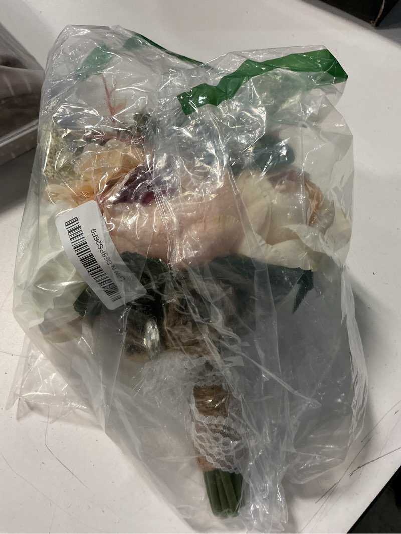 Condition photo showing Good Condition for wedding bouquet for bridal bridesmaid artificial flower handmade silk flower bride bouquets for church party home decoration