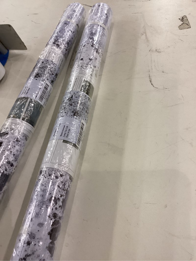 Condition photo showing New/Like New for LiveInUrban Self-Adhesive Privacy Window Film Door Covering with Smokey Effect, Black Speckled, 16.92"X118.11" Black Speckled Pattern 43x300cm/16.92"X118.11"