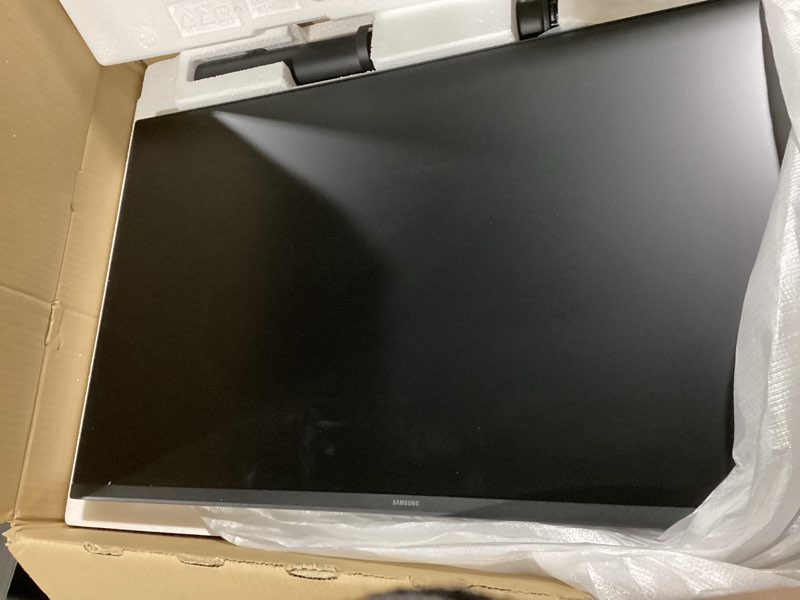 Condition photo showing As Is for samsung 32” odyssey g5 g50f qhd resolution gaming monitor, 180hz refresh rate, fast ips panel, hdr10, nvidia g-sync compatible, 1ms response time (gtg), amd freesync™, adjustable stand, ls32fg502enxza 32-inch