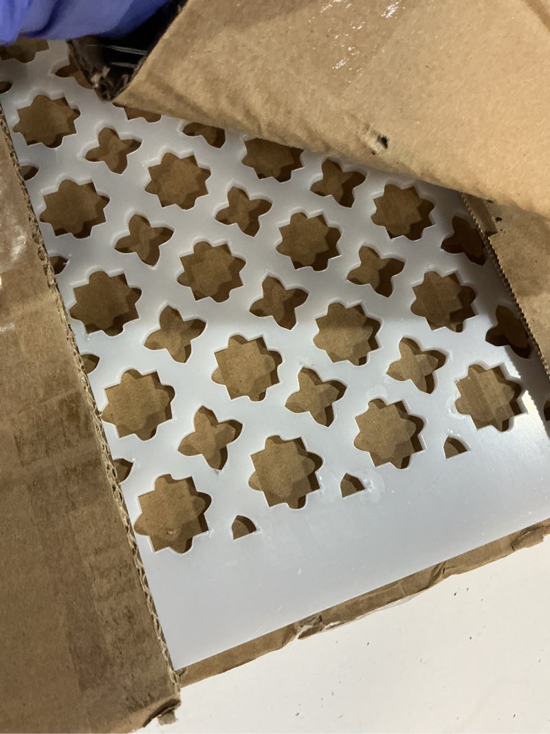 Condition photo showing Good Condition for PATIKIL Air Vent Cover Grille for 15.5"x15.5" Duct Opening, Acrylic Glass Decorative Wall Ceiling Hole Cover Register with Screws for Home Ventilation Decor