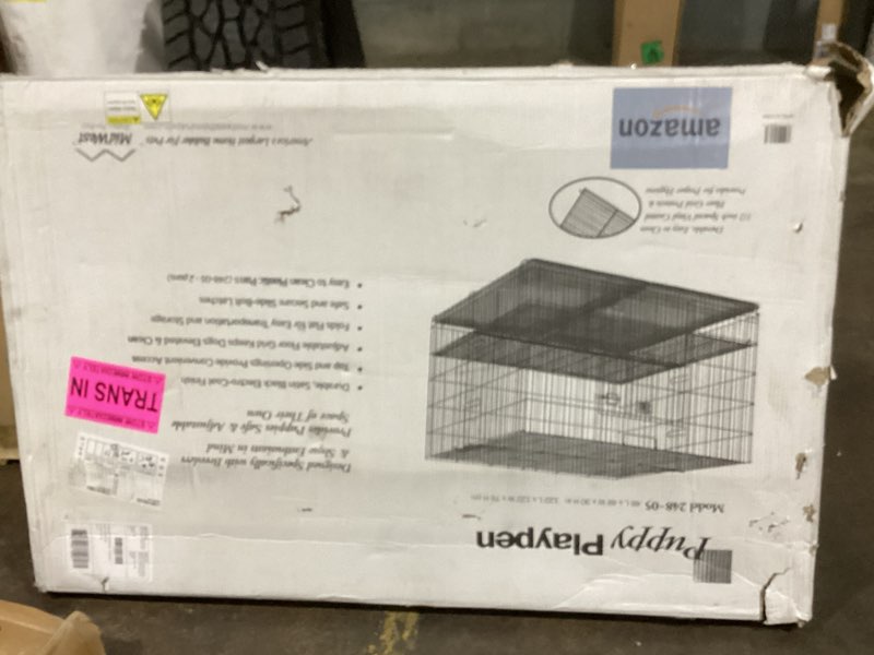 Condition photo showing As Is for MidWest Homes for Pets Puppy Playpen Crate - 248-05 Grid & Pan Included