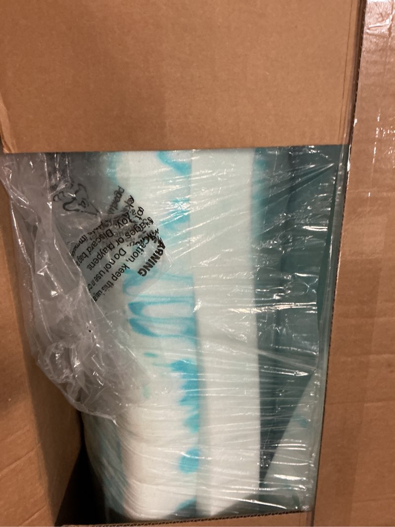Condition photo showing Good Condition for PERLECARE 3 Inch Queen Memory Foam Mattress Topper, Cooling Gel Infused Mattress Pad, Ventilated Bed Topper for Pressure Relief, CertiPUR-US Certified, Blue Queen 3 Inch