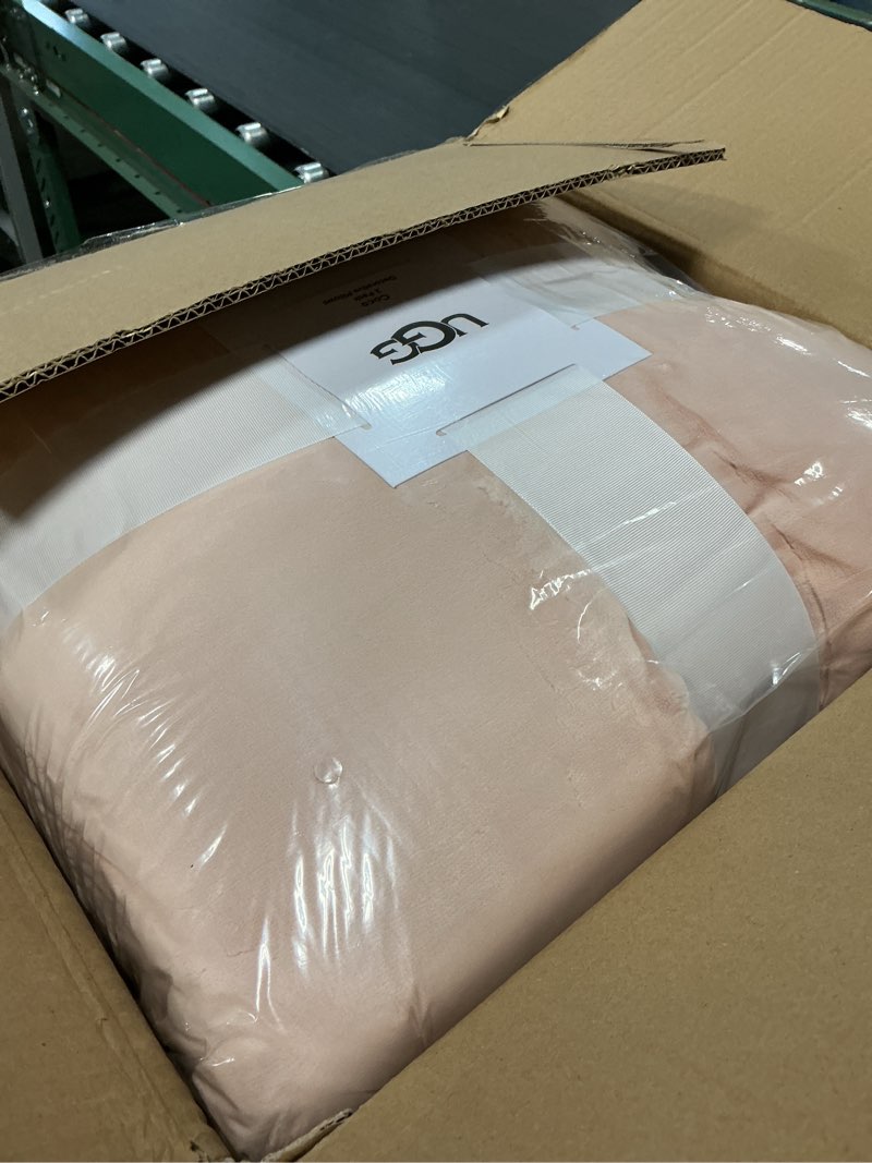 Condition photo showing New/Like New for ugg coco 2-pack decorative pillows - soft & plush throw pillow inserts with throw pillow covers - perfect for sofa, bed, living room decor or home decor, 20" x 20", pink himalayan salt