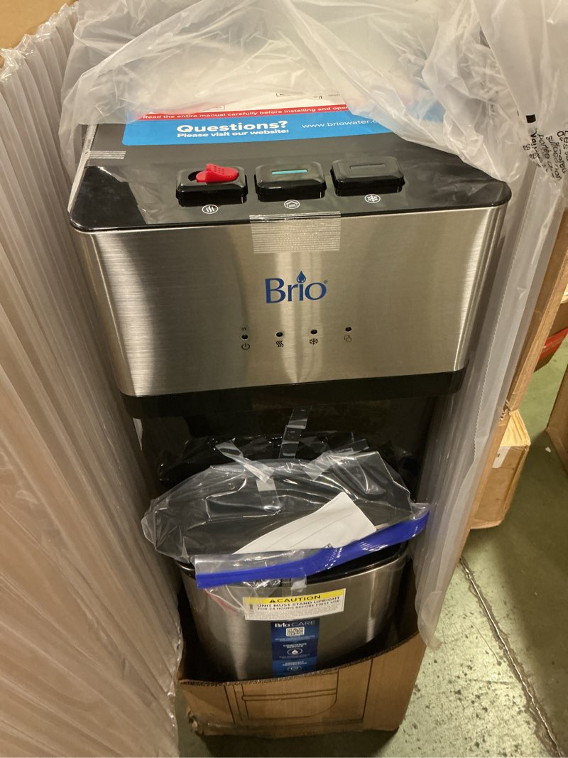 Condition photo showing Good Condition for Brio Self Cleaning Bottom Loading Water Cooler Water Dispenser – Limited Edition - 3 Temperature Settings - Hot, Cold & Cool Water Stainless Steel