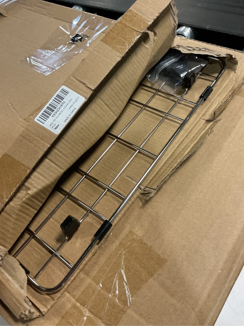 Condition photo showing Good Condition for ipegtop sink bottom grid, stainless steel sink protector 27-9/16" x 14-9/16" with rear drain, sink grate sink rack for bottom of kitchen sink single sink bowl with sink hole cover, one-piece 27-9/16" x 14-9/16",rear drain