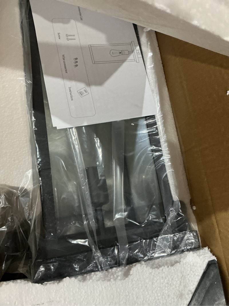 Condition photo showing New/Like New for large exterior lighting fixtures modern wall lantern,outdoor wall lights with clear glass shade,outdoor lamps for patio porch,waterproof outside exterior lights?dusk to dawn 20in-1 pack dusk to dawn?20in-1 pack