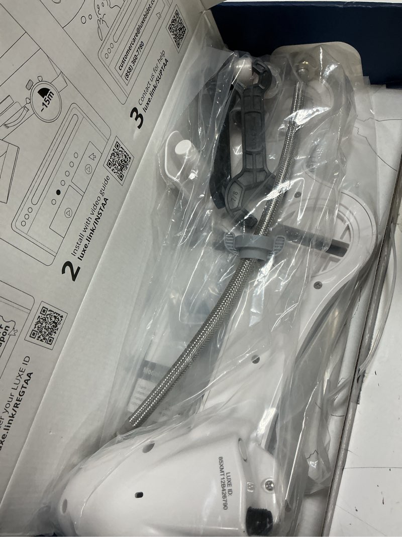 Condition photo showing New/Like New for luxe bidet neo 120 - single nozzle, self-cleaning, non-electric bidet attachment for toilet seat, adjustable water pressure, rear wash (blue)