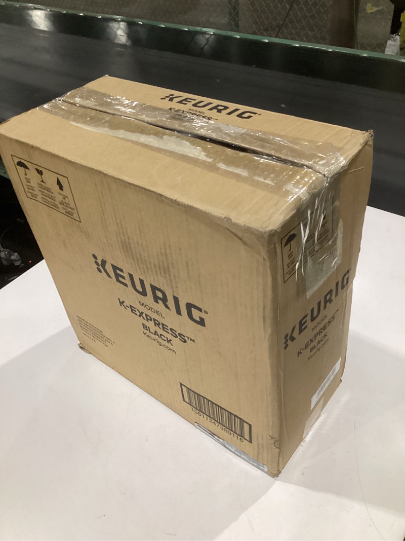 Condition photo showing As Is for burgundy keurig, not tested, incomplete parts, used