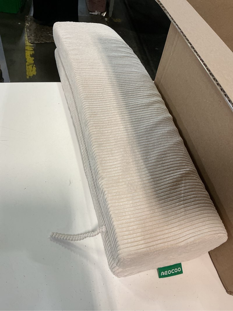Condition photo showing Good Condition for aeocoo bed bumpers for toddlers, size 2 ft, toddler bed rail bumper protector for loft beds & bunk beds, bed rail height extender bed guardrail, anti-bump | fall prevention, beige