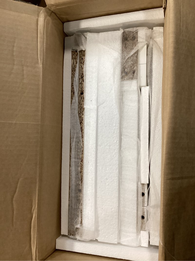 Condition photo showing Good Condition for Vertical File Cabinet, Filing Cabinet with 2 File Drawers, Farmhouse Small File Cabinet Fits Letter/A4 Size, Wooden Printer Stand, Under Desk Cabinets for Home Office, White