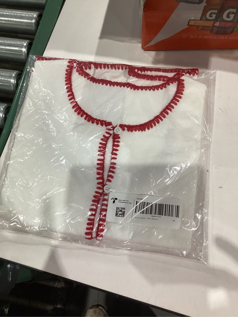 Condition photo showing New/Like New for Womens Sweater Vest Top Trendy Summer Outfits 2025 Sleeveless Button Down Crop Knit Tank Tops Red Large