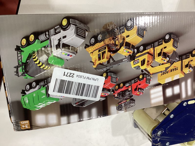 Condition photo showing Good Condition for i DIY Fire Truck Toy with Sound & Light - 2pcs Firefighter & Water Sprinkler with Water Tank - Friction Powered Toy for Toddlers 3-5