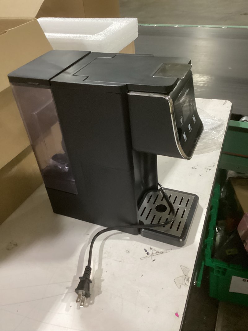 Condition photo showing Good Condition for Coffee Maker Hot & Iced With Bold Setting,Single Serve Coffee Maker For K Cup And Grounds,52 Oz Removable Water Tank,6-14 Oz Brew Sizes,One Cup Kcup Coffee Machine With Reusable Filter,(Black)