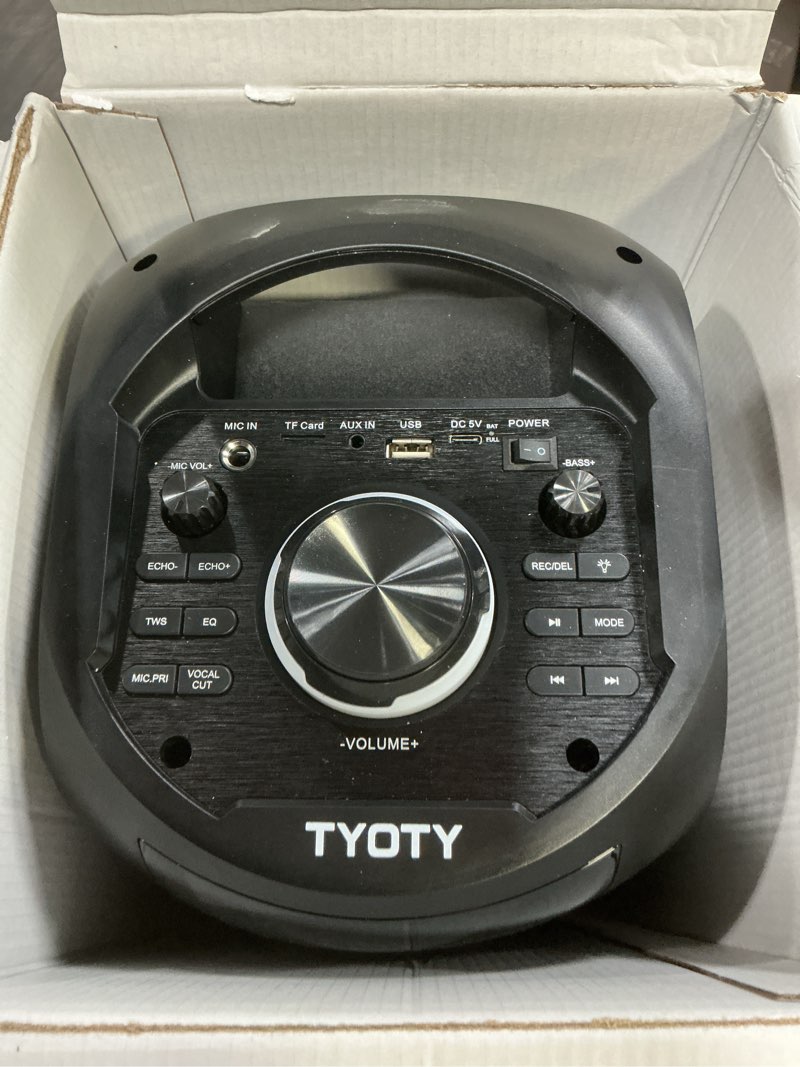 Condition photo showing Good Condition for Portable Bluetooth Speaker 100W Big Powerful Wireless Boombox TWS Pairing Loud Stereo Sound Deep Bass Large Party Speakers with Subwoofer LED Lights for Outdoor Home Camping BLACK