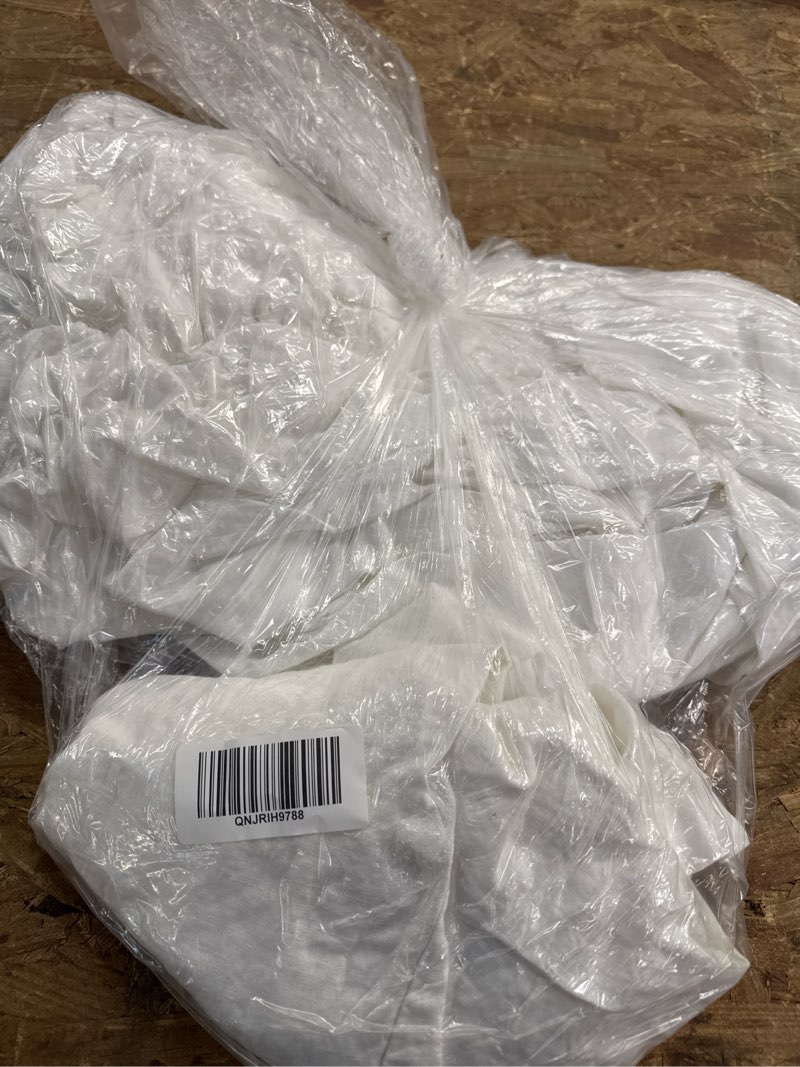Condition photo showing Good Condition for european linen fitted sheet set, queen, white