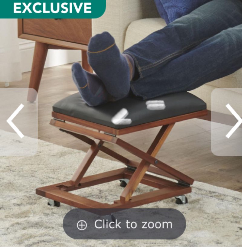 The Adjustable Height Foldaway Ottoman