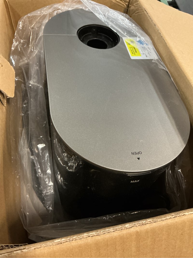 Condition photo showing As Is for dreo 6l humidifiers for bedroom, smart warm & cool mist for large room, 60hr quiet runtime for baby, plant, humidity sensor, indicator light, 12h timer, google/alexa, hm713s