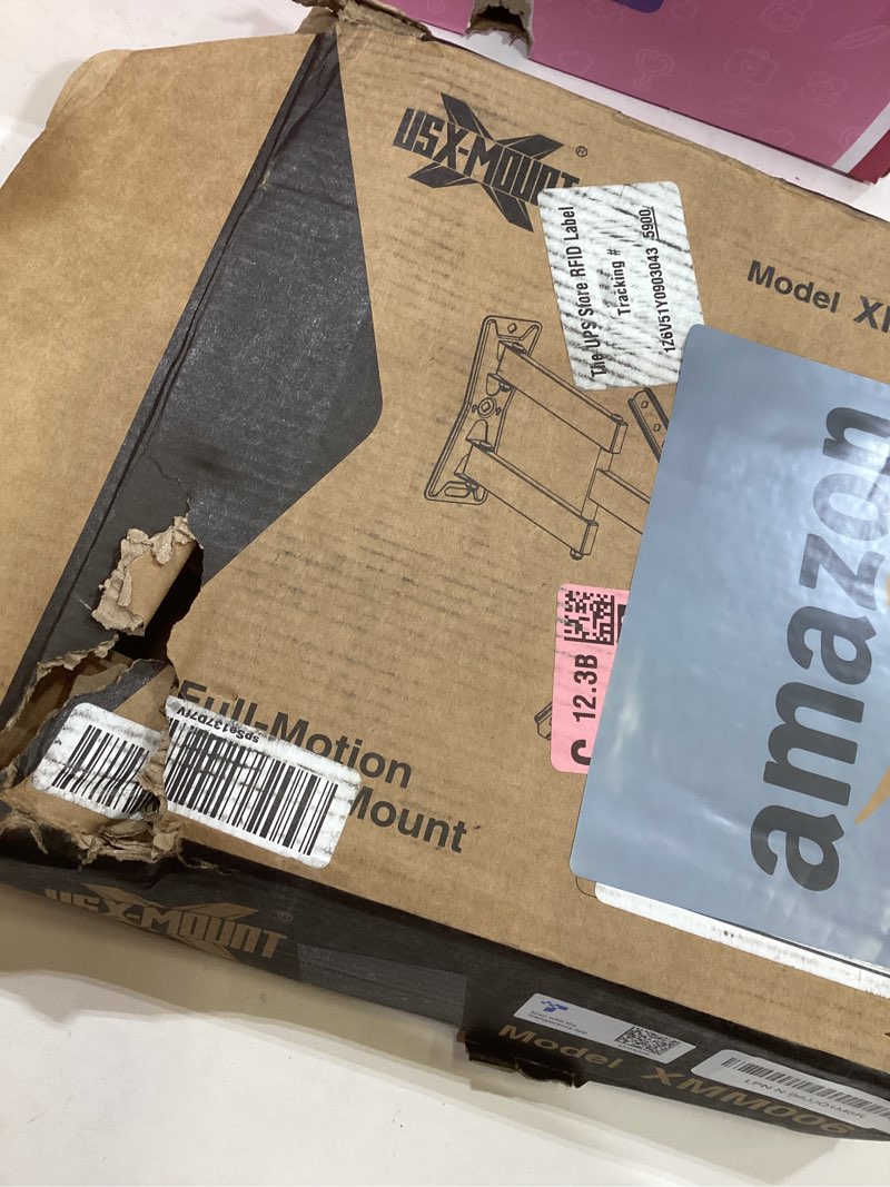 Condition photo showing Good Condition for USX MOUNT UL Listed Full Motion TV Mount, Swivel Articulating Tilt TV Wall Mount for 26-65 Inch LED, 4K, Wall Mount Bracket with VESA 400x400mm Up to 77lbs, Perfect Center Design -XMM006-1 26-65 full motion tv mount