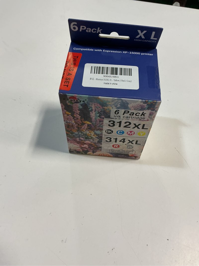 Condition photo showing New/Like New for 312XL 314XL Ink Cartridges (6-Pack) Compatible Replacement for Expression Photo XP-15000 Printer(1Black,1 Cyan,1 Magenta,1 Yellow,1 Red,1 Gray)