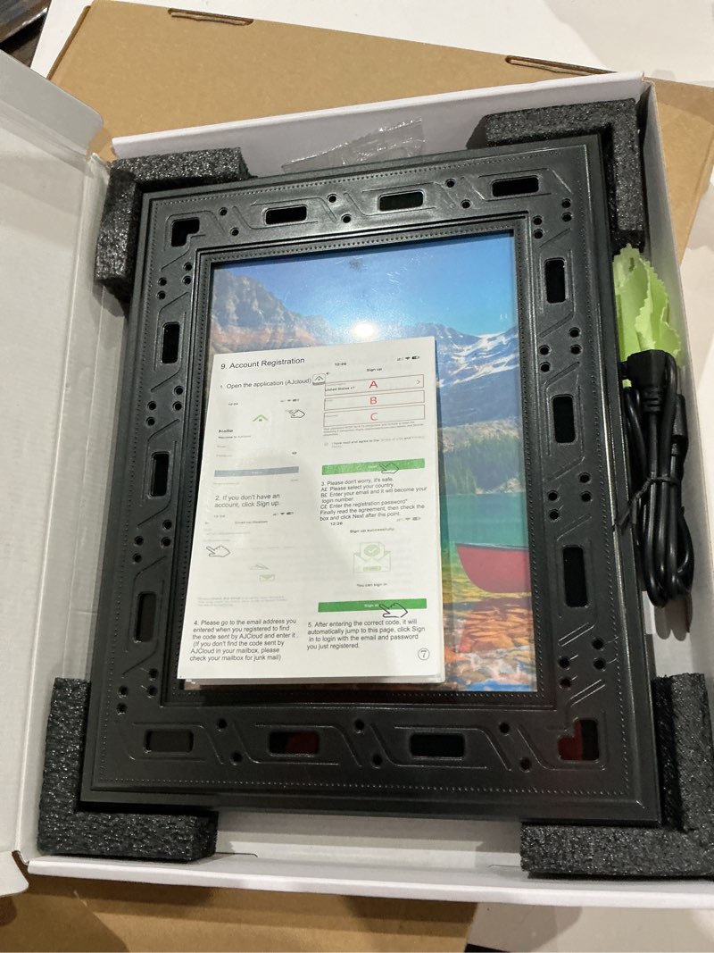 Condition photo showing As Is for hidden camera picture frame - spy camera - wifi hd 1080p - offline pir motion detection video record video-only night vision - 365 days standby nanny cam