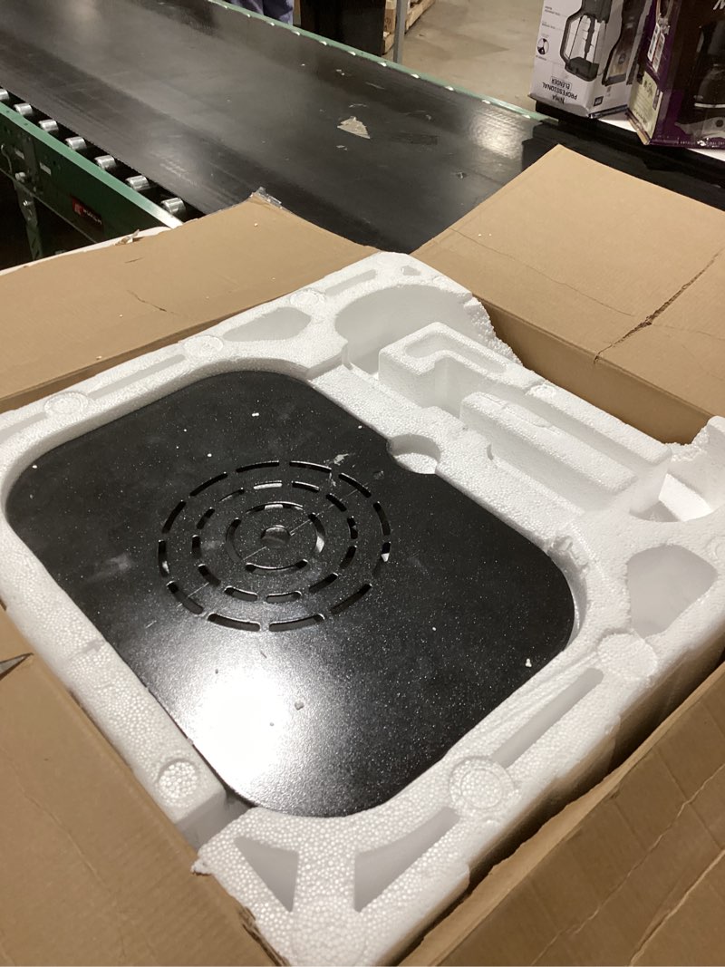 Condition photo showing As Is for Ninja | Indoor Grill and Air Fryer| Foodi Smart XL | 6-in-1 Grill, Air Fry, Roast, Bake, Broil, Dehydrate & Crisp |Smart Thermometer & Splatter Shield | Dishwasher Safe Parts | Black/Silver | FG551 6-in-1 With Thermometer