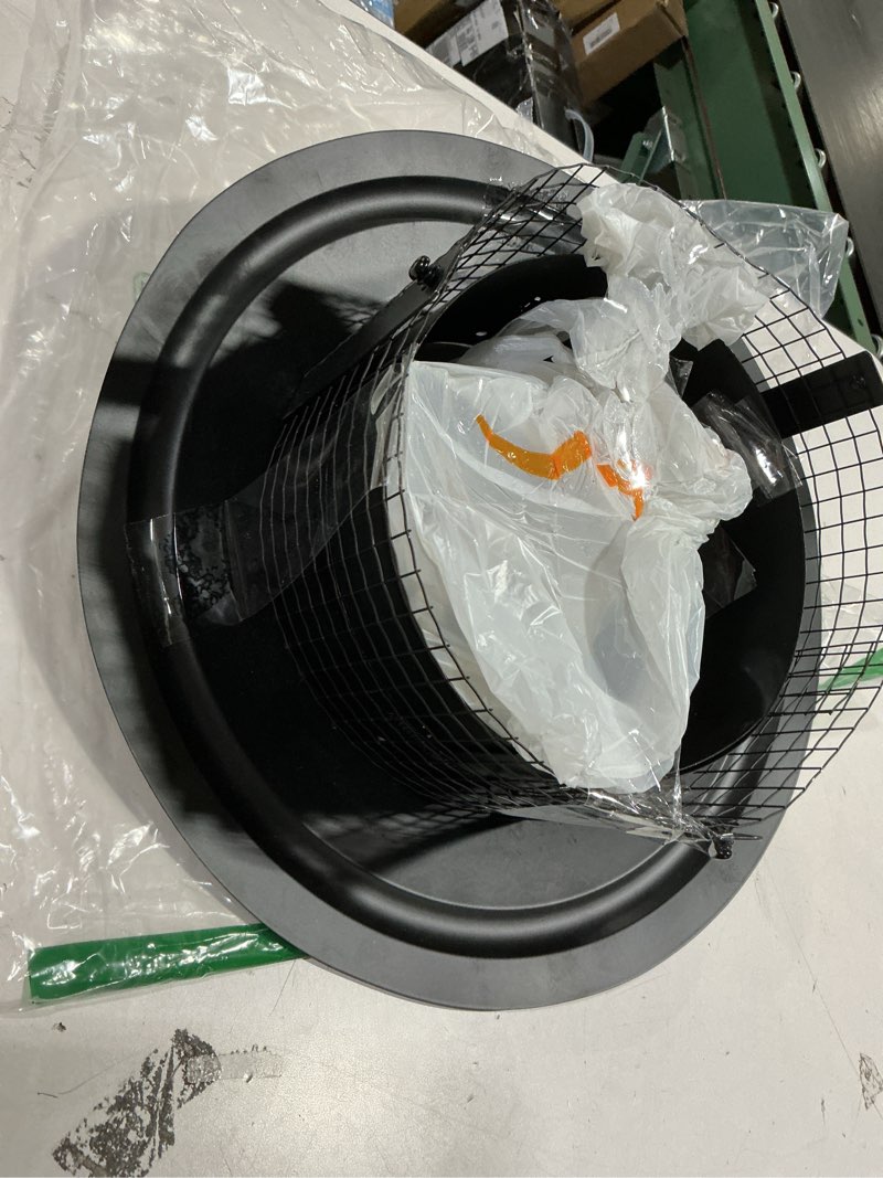 Condition photo showing As Is for 6Inch Chimney Cap,6/7/8/10 Inch Adjustable Stainless Steel Chimney Cap,304 Steel Round Rain Cover with Mesh Screen,Universal Cone Top Roof Cap for Wood/Oil Stove Vent,Weatherproof & Easy Installation Black 6 INCH