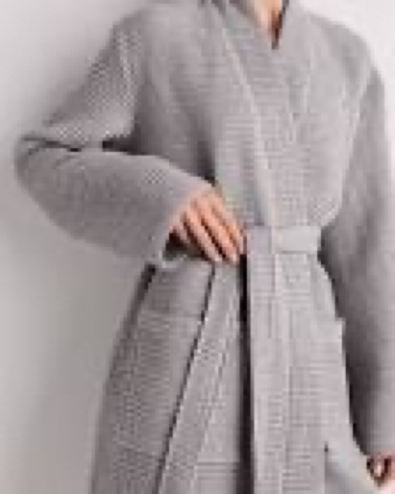 quince organic turkish waffle robe gray size s