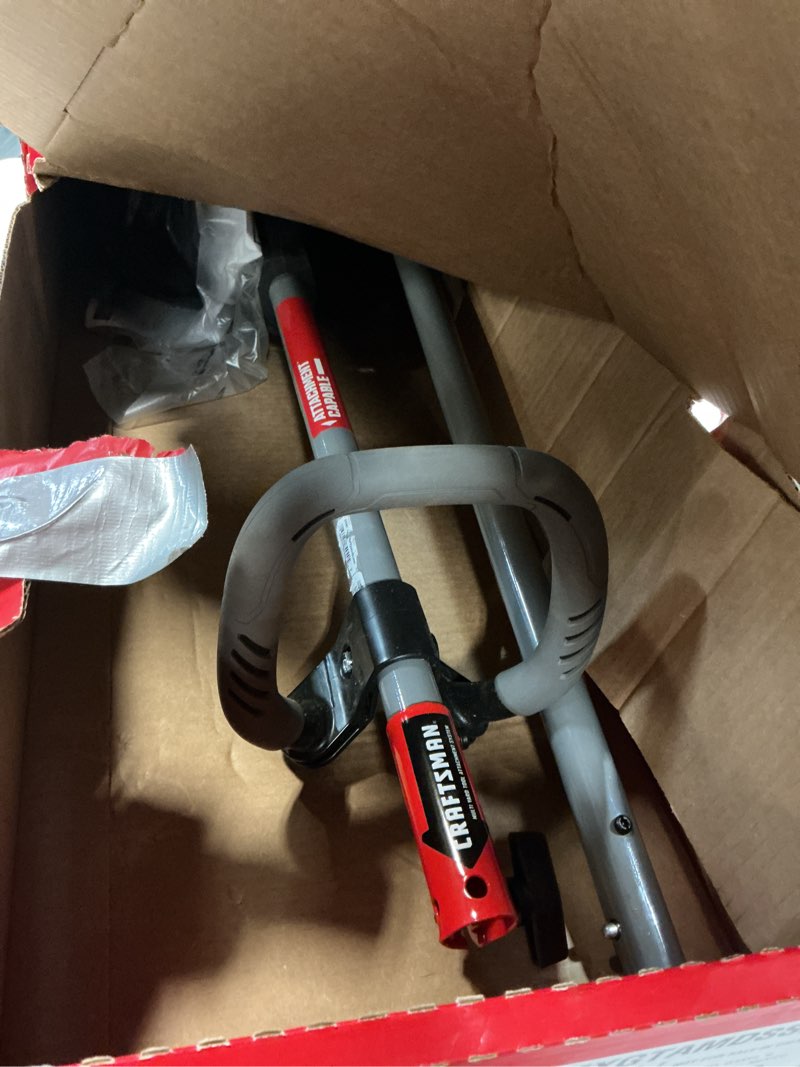 Condition photo showing As Is for craftsman ws2200 25-cc 2-cycle 17-in straight shaft attachment capable gas string trimmer